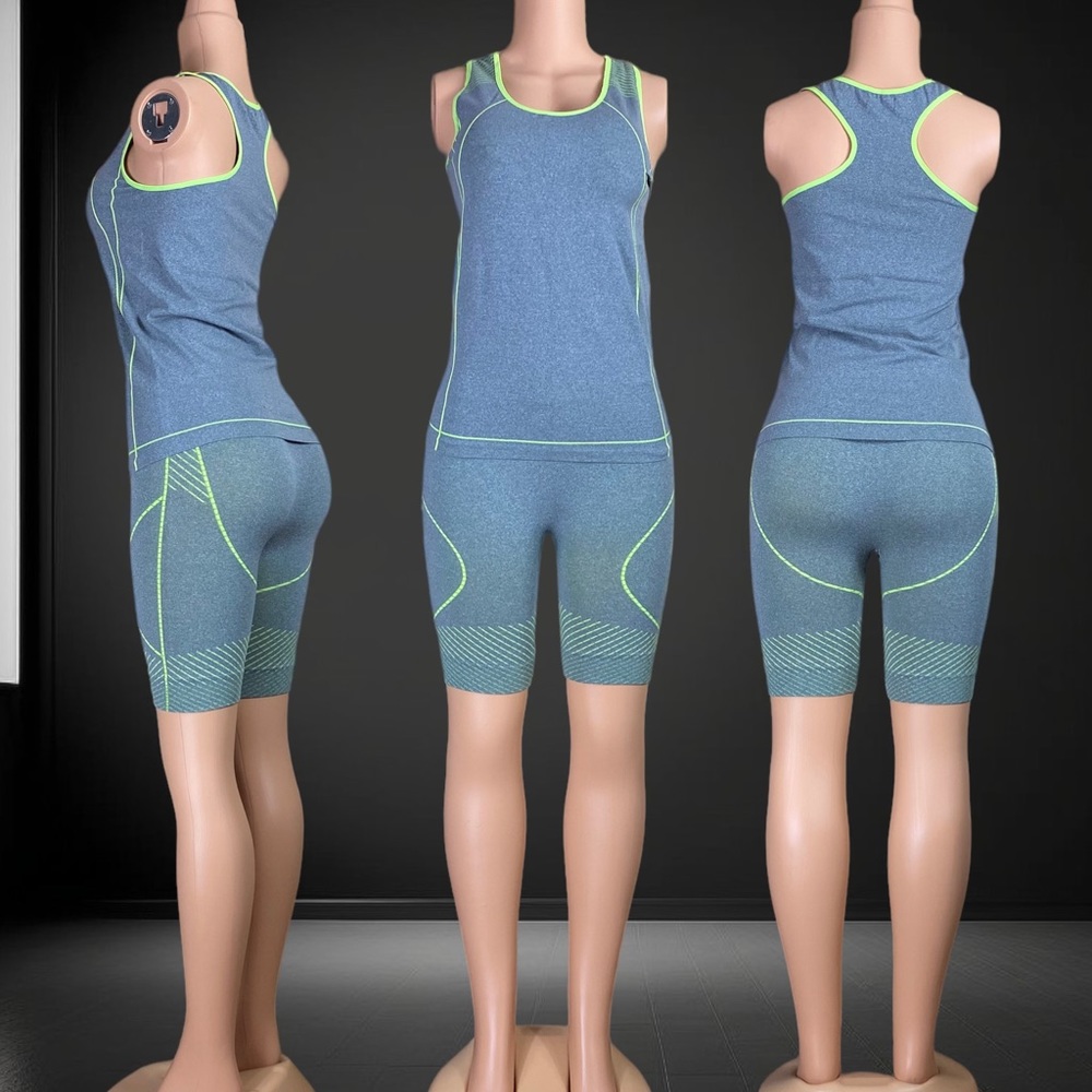 Women’s Top and Bottom Shots Yoga Sport Workout Set Size M